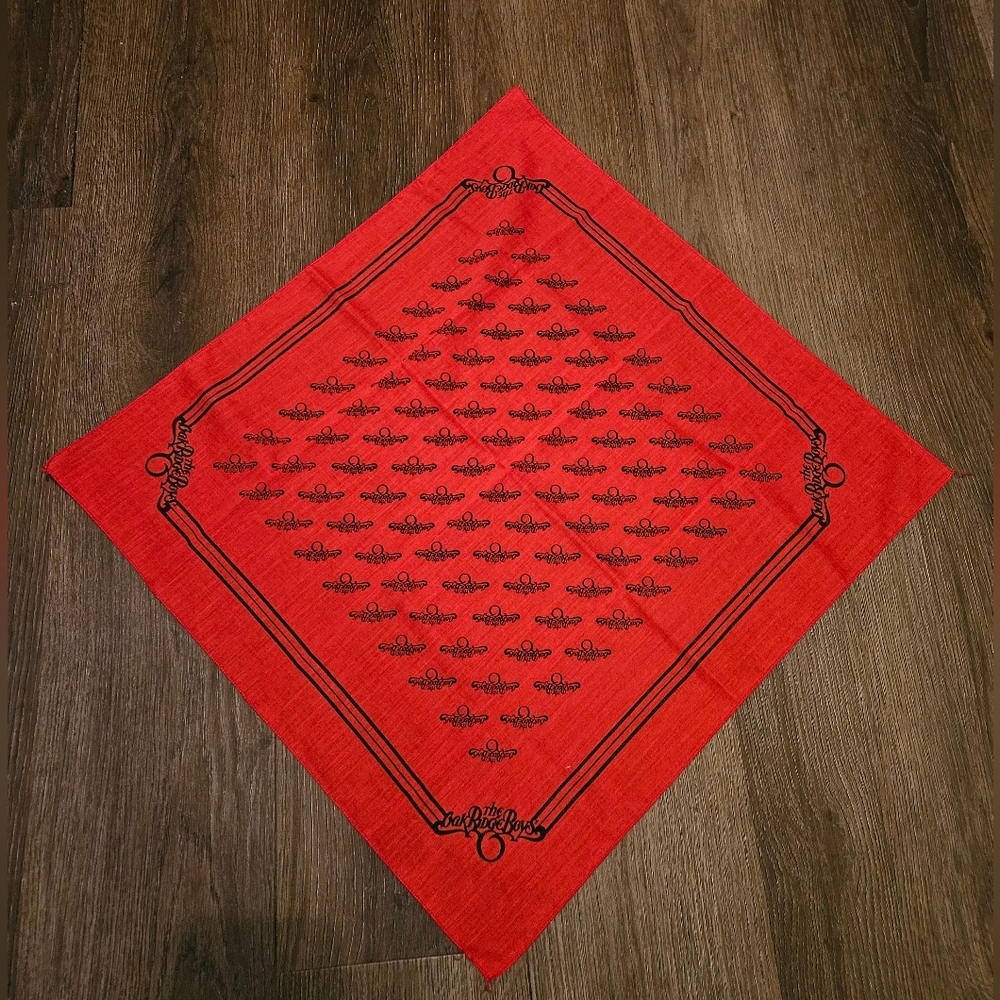 Vintage Oak Ridge Boys Bandana Red Concert Music Memoribilia Collectible